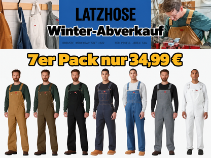 🔥Ausverkauf🔥 Herren robuste Denim‑Latzhose – verstellbare Träger & praktische Mehrzwecktaschen
