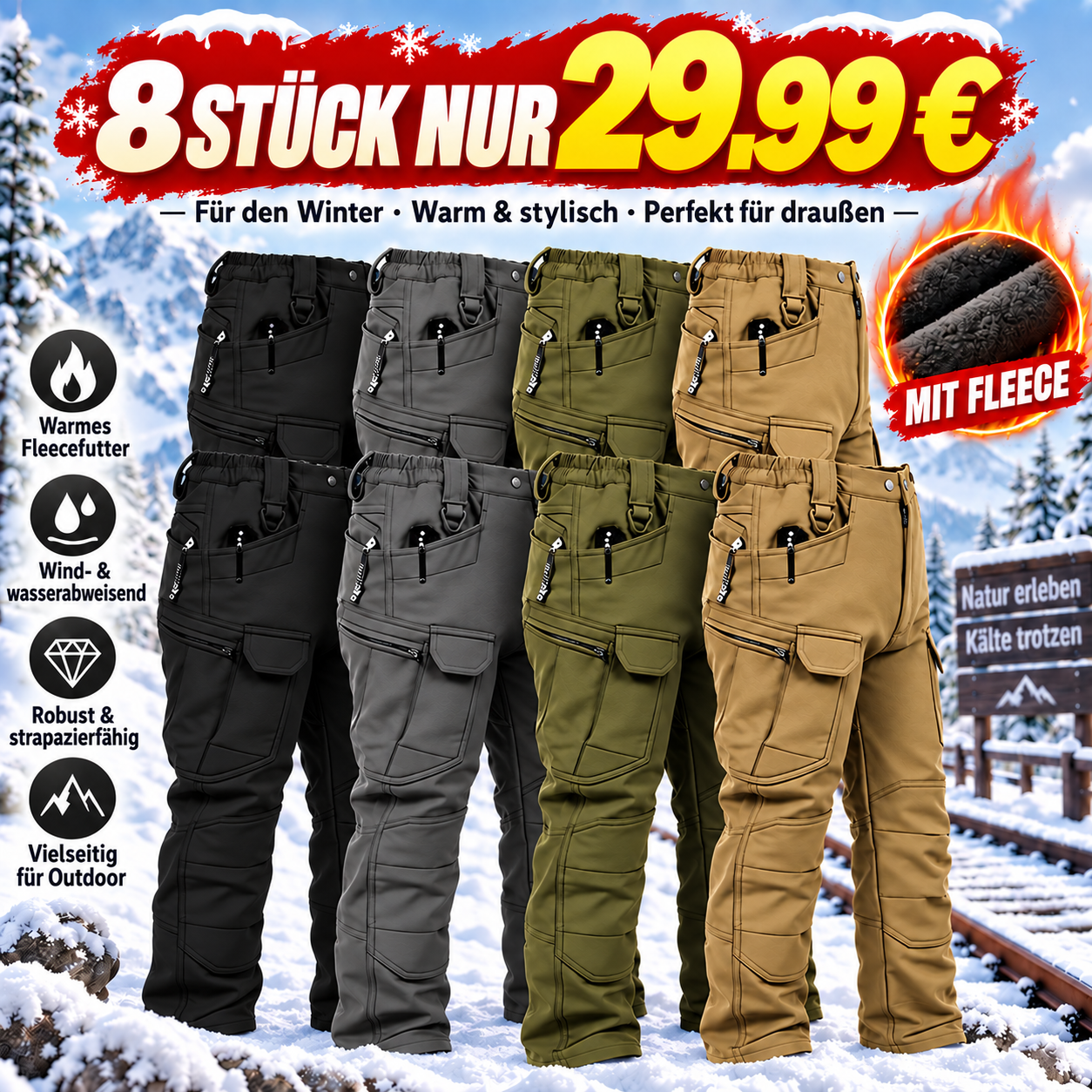 🔥 8er-Set · Bester Preis – 29.99 €