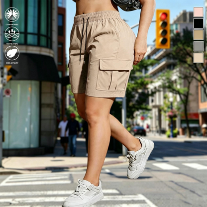 【LETZTER TAG DES ANGEBOTS】Damen‑Outdoor‑Cargoshorts – Design mit mehreren Taschen
