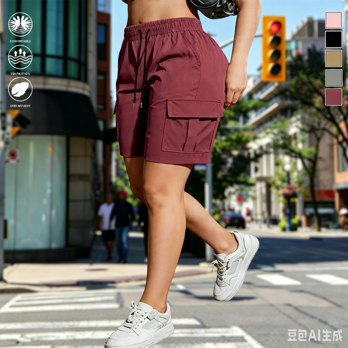 【LETZTER TAG DES ANGEBOTS】Damen‑Outdoor‑Cargoshorts – Design mit mehreren Taschen