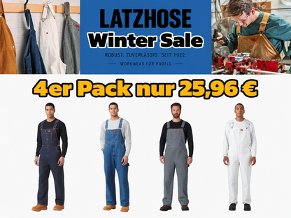 🔥Ausverkauf🔥 Herren robuste Denim‑Latzhose – verstellbare Träger & praktische Mehrzwecktaschen