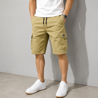 Herren‑Cargoshorts mit Taschen und Kordelzug
