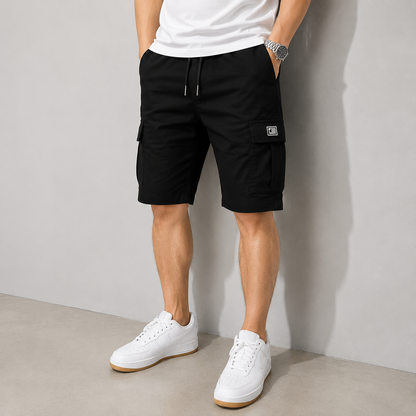 Herren‑Cargoshorts mit Taschen und Kordelzug