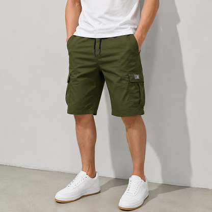 Herren‑Cargoshorts mit Taschen und Kordelzug