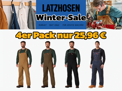 🔥Ausverkauf🔥 Herren robuste Denim‑Latzhose – verstellbare Träger & praktische Mehrzwecktaschen